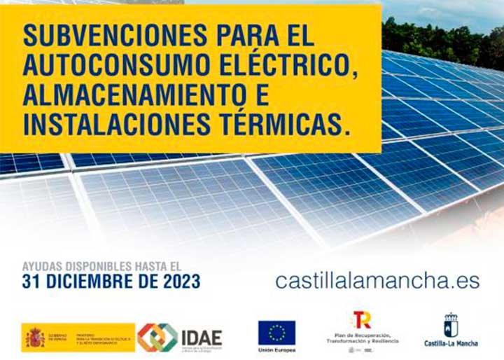 Ayudas y subvenciones para instalar placas solares en Castilla-La Mancha